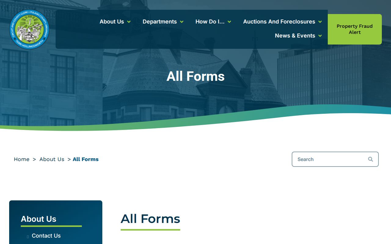 Pulaski County court record forms directory