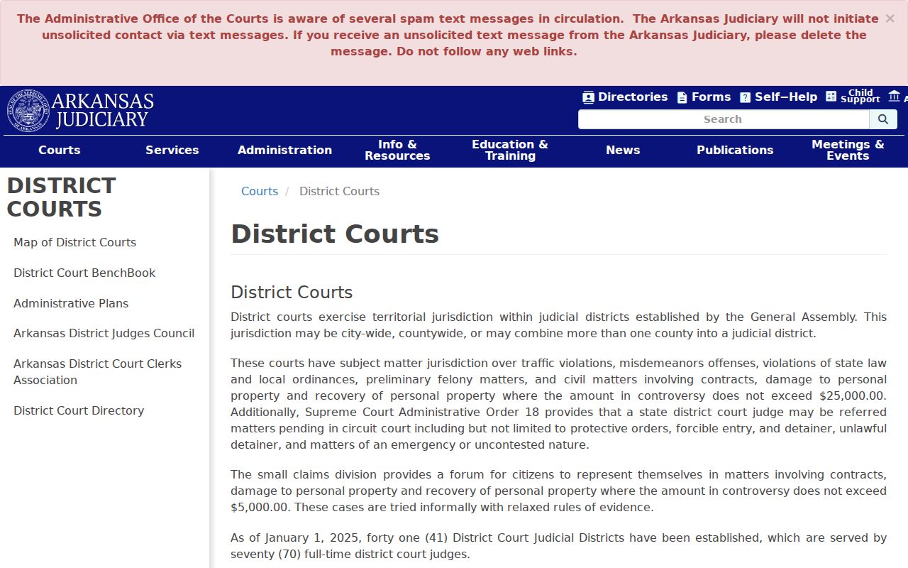 Pulaski County court docket Arkansas District Courts information